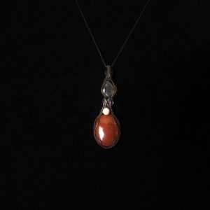 Freyja’s Hearthstone - Red Jasper & Hematite