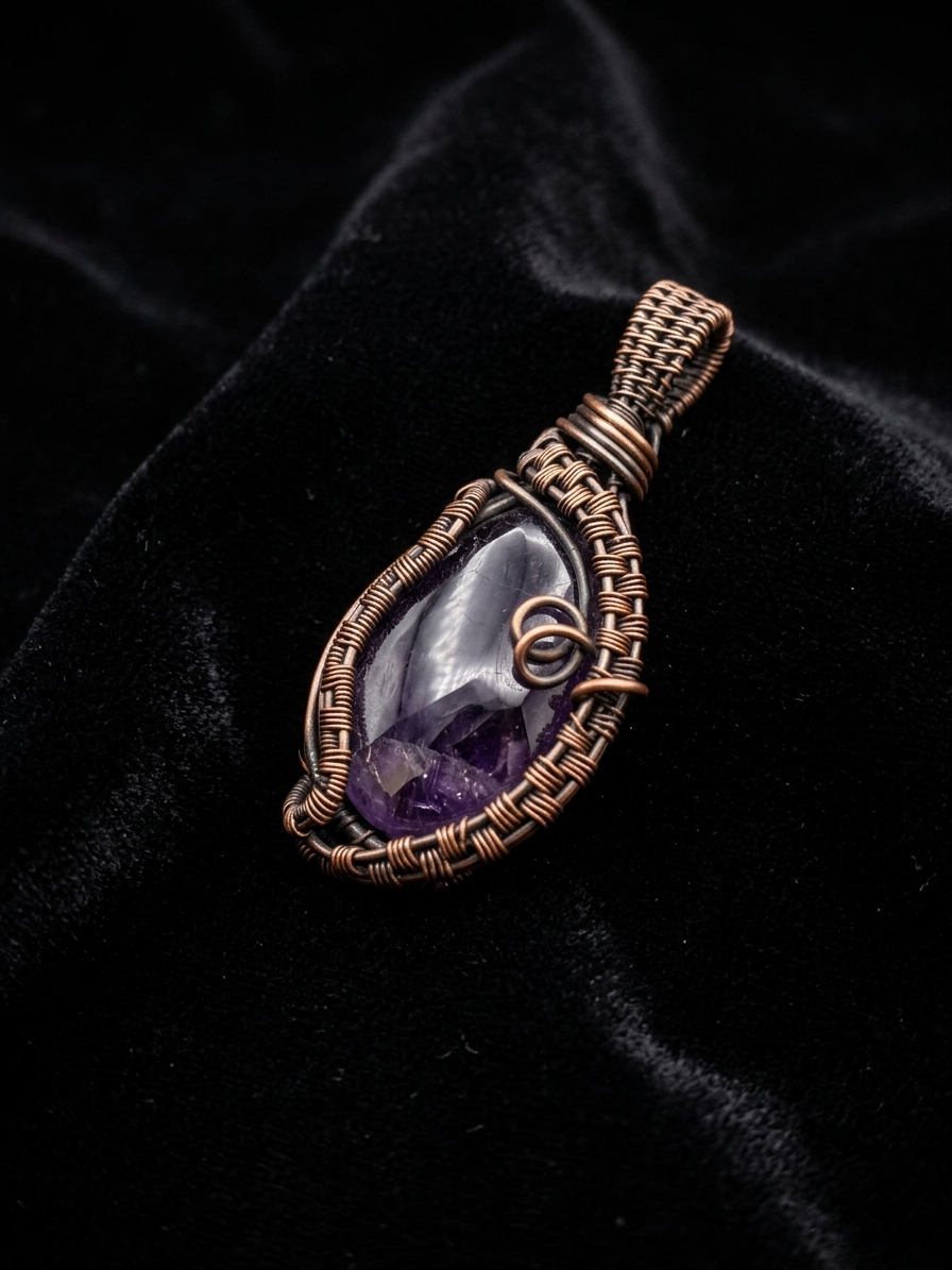 Angrboða's Heart - Amethyst