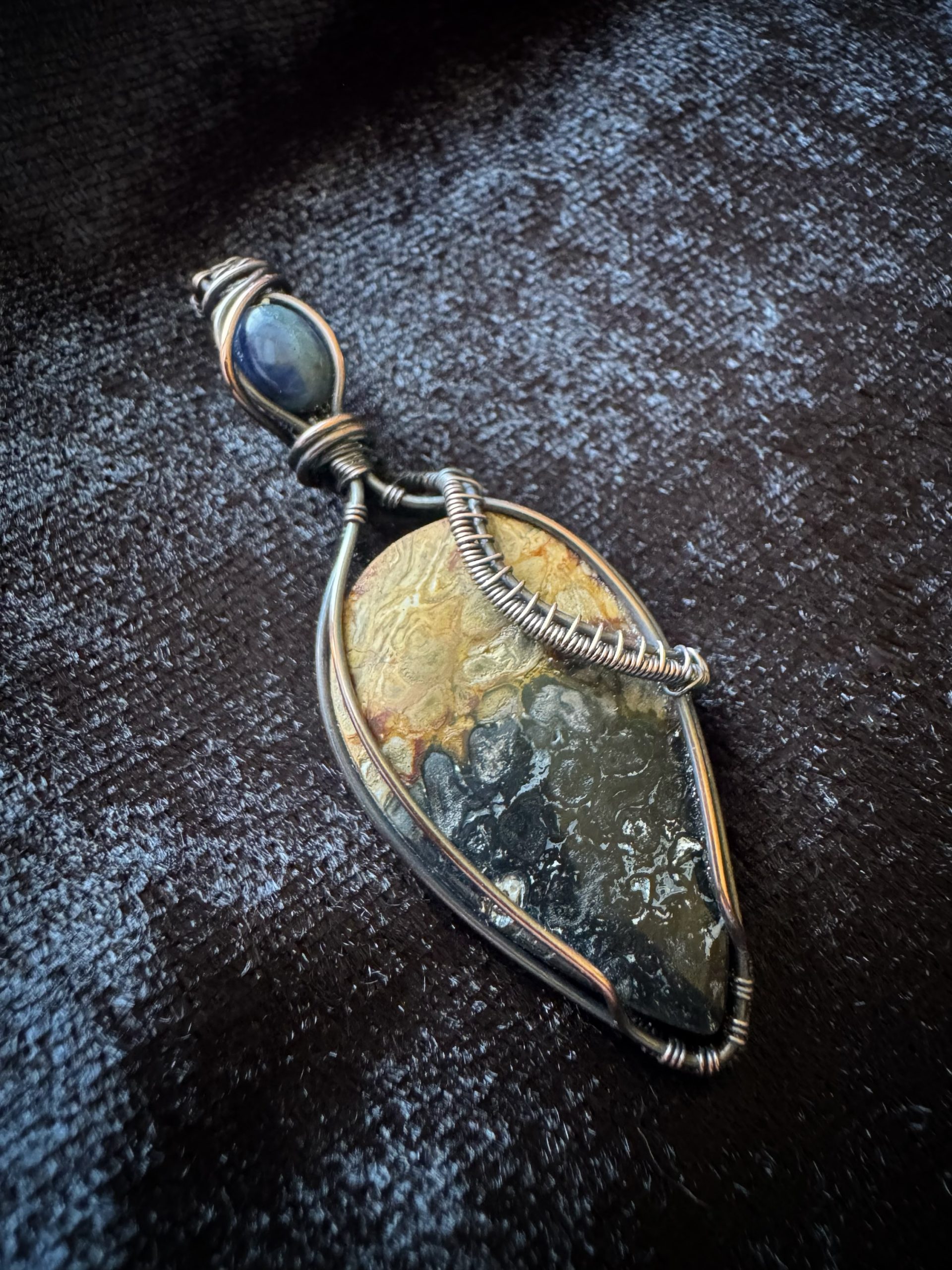 handmade jewellery nz, petrified palm root